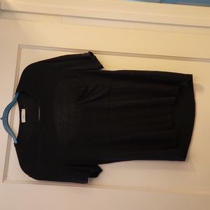 A.L.C. Black Keyhole Back Linen TeeShirt EXCELLENT